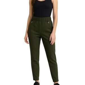 Universal Standard Womens Green High Waist Tapered Pull On Pants Size 3XS/ S NWT
